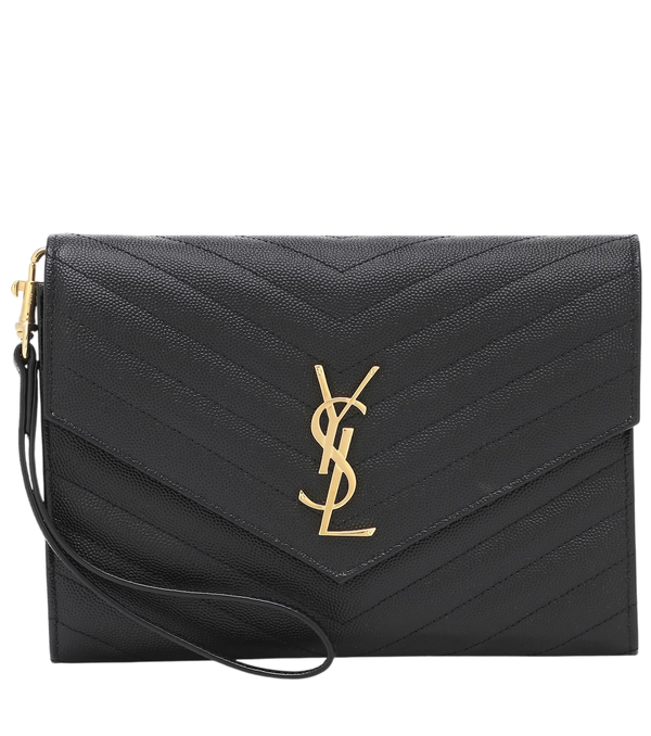Clutch Saint Laurent Cassandre de piel matelassé