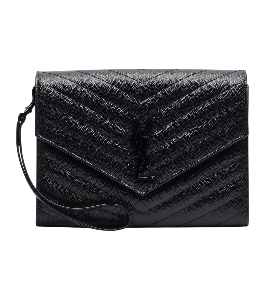 Pochette Saint Laurent Cassandre en cuir matelassé