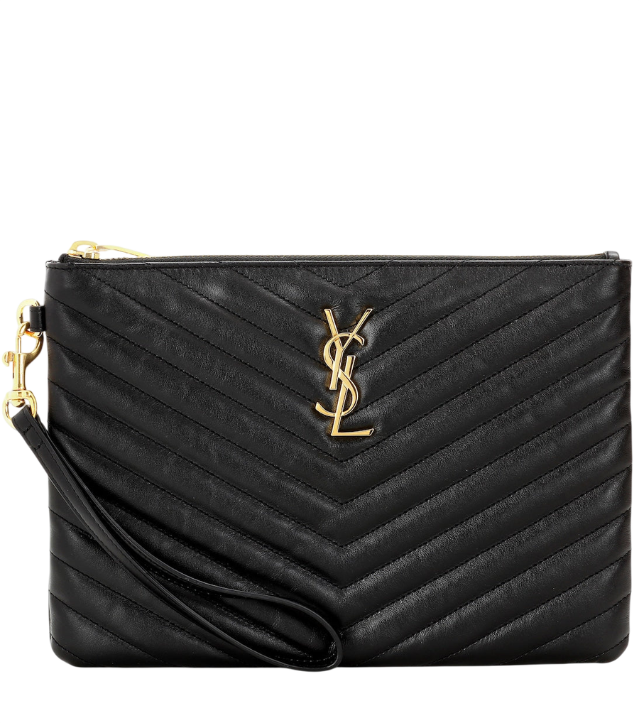 Pochette Saint Laurent Cassandre en cuir matelassé