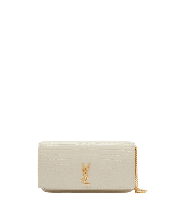 Saint Laurent Custodia per telefono in pelle Cassandre Mini