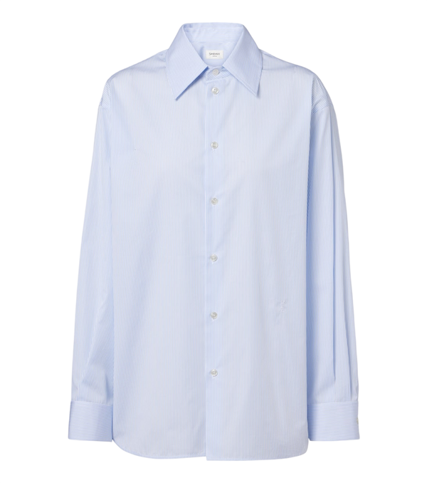 Saint Laurent Cassandre pinstripe cotton shirt