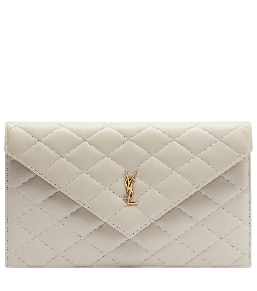 Pochette Saint Laurent Cassandre en cuir matelassé