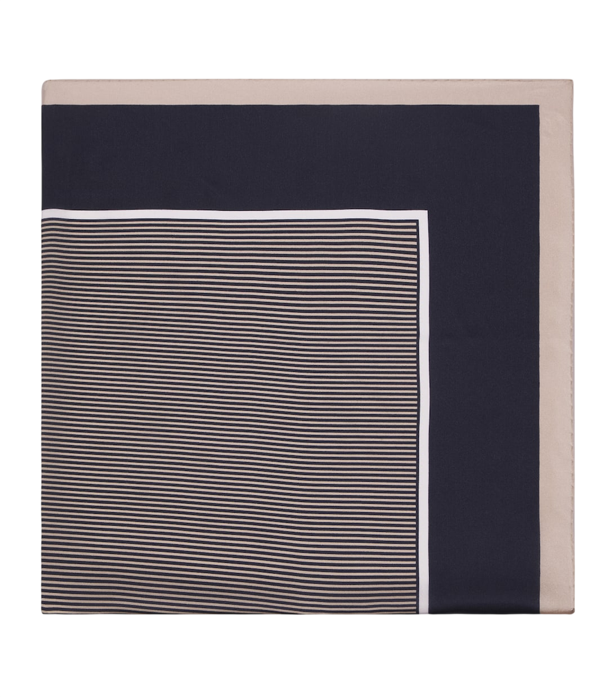 Saint Laurent Cassandre silk charmeuse scarf