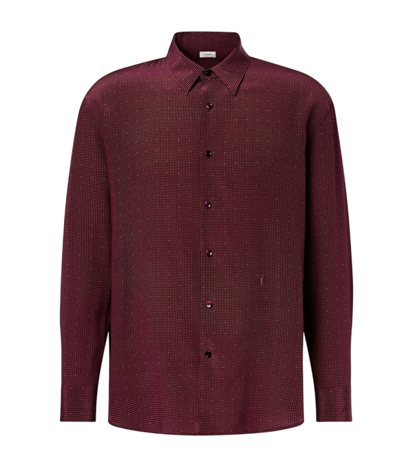 Saint Laurent Cassandre silk crêpe de chine shirt