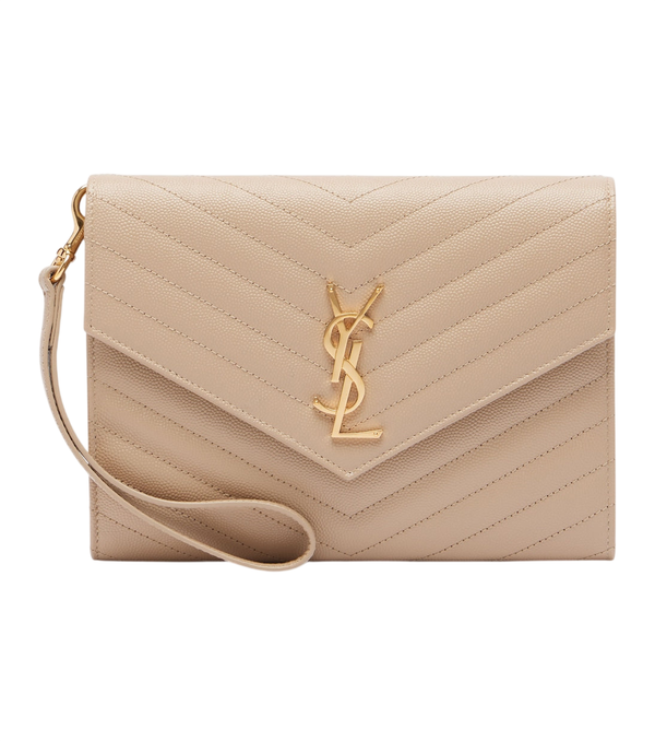 Saint Laurent Cassandre Pochette piccola in pelle trapuntata