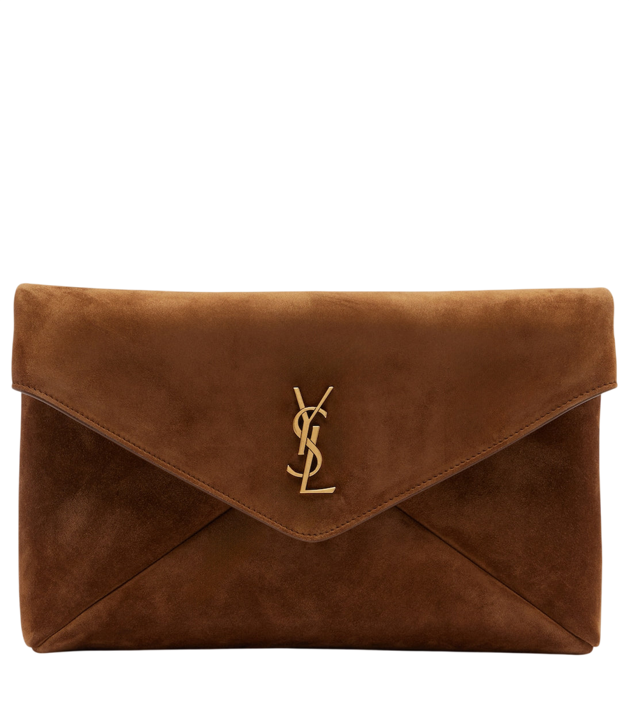 Pochette Cassandre en daim Saint Laurent