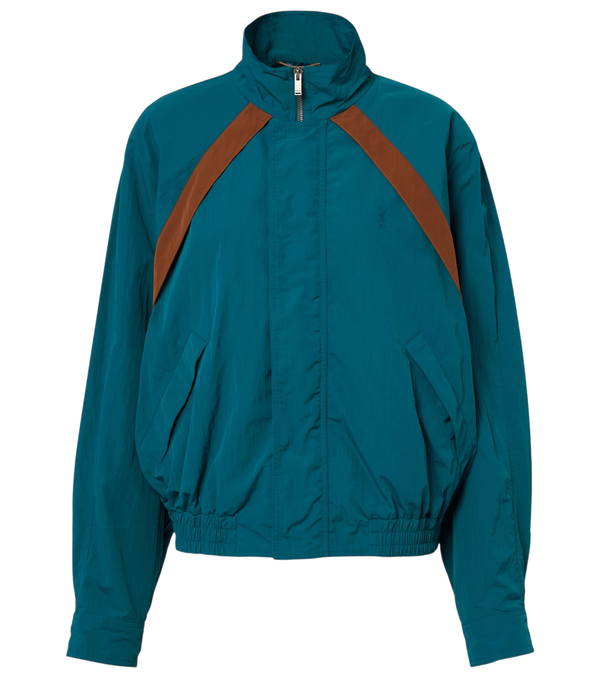 Saint Laurent Cassandre technical faille jacket