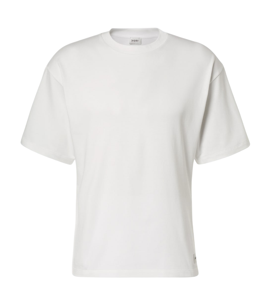 Saint Laurent Cotton-blend jersey T-shirt