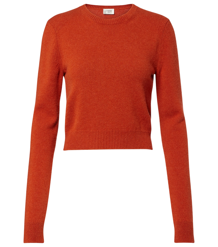 Saint Laurent Cropped cashmere sweater