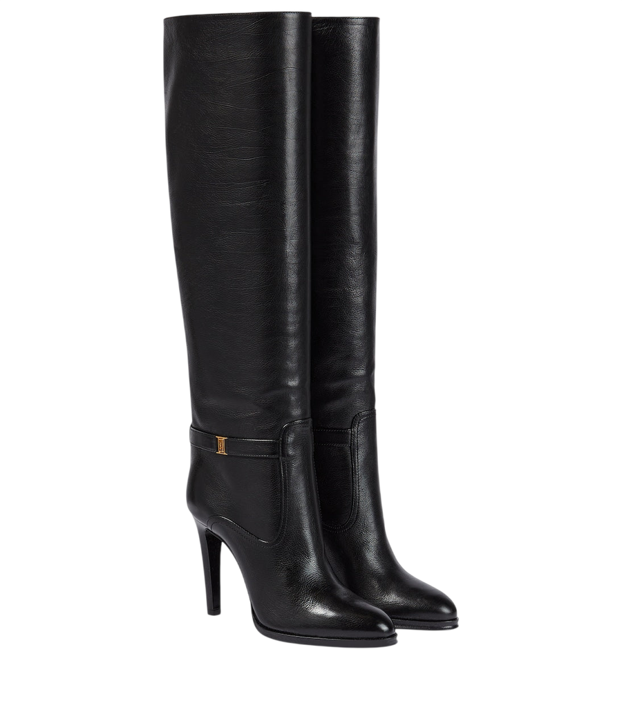 Saint Laurent Diane 105 leather knee-high boots