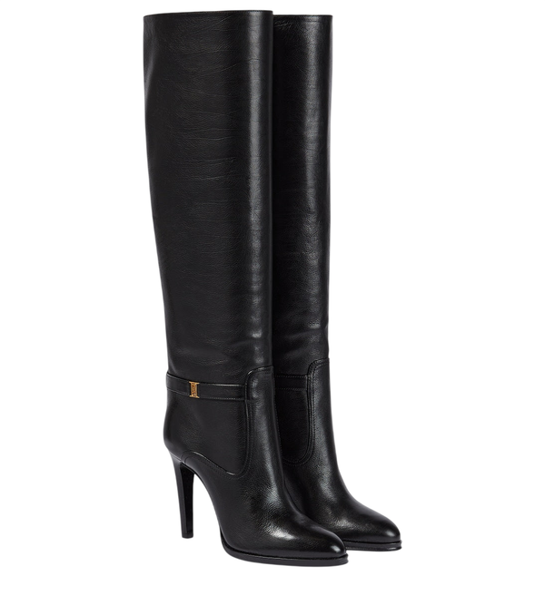 Saint Laurent Diane 105 leather knee-high boots