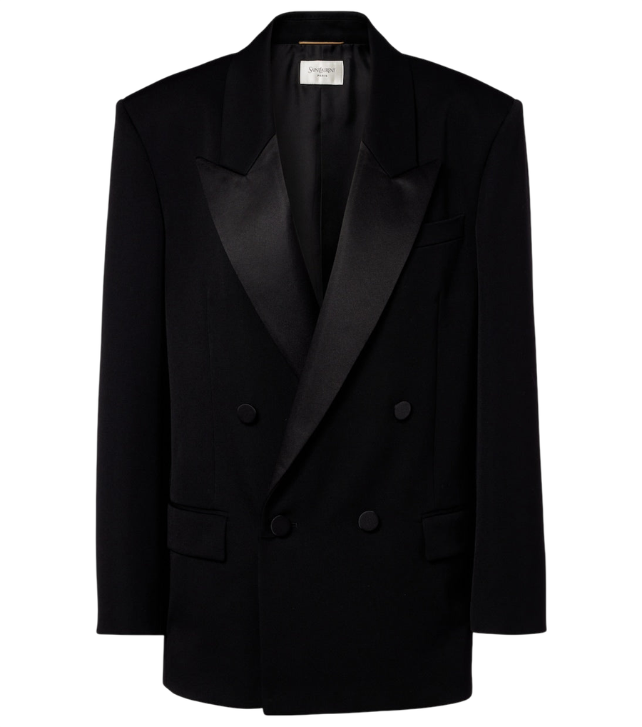 Saint Laurent Double-breasted wool blazer