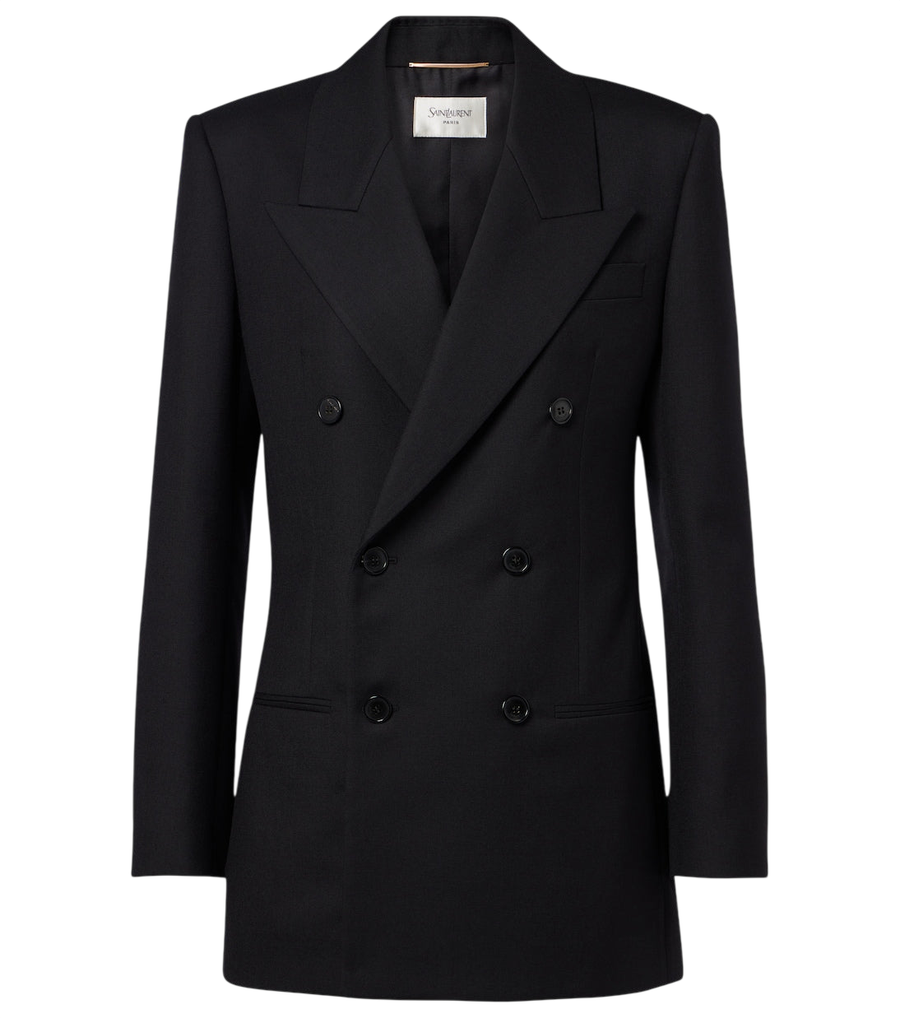 Saint Laurent Double-breasted wool blazer