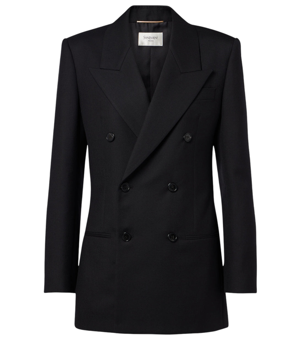 Saint Laurent Double-breasted wool blazer
