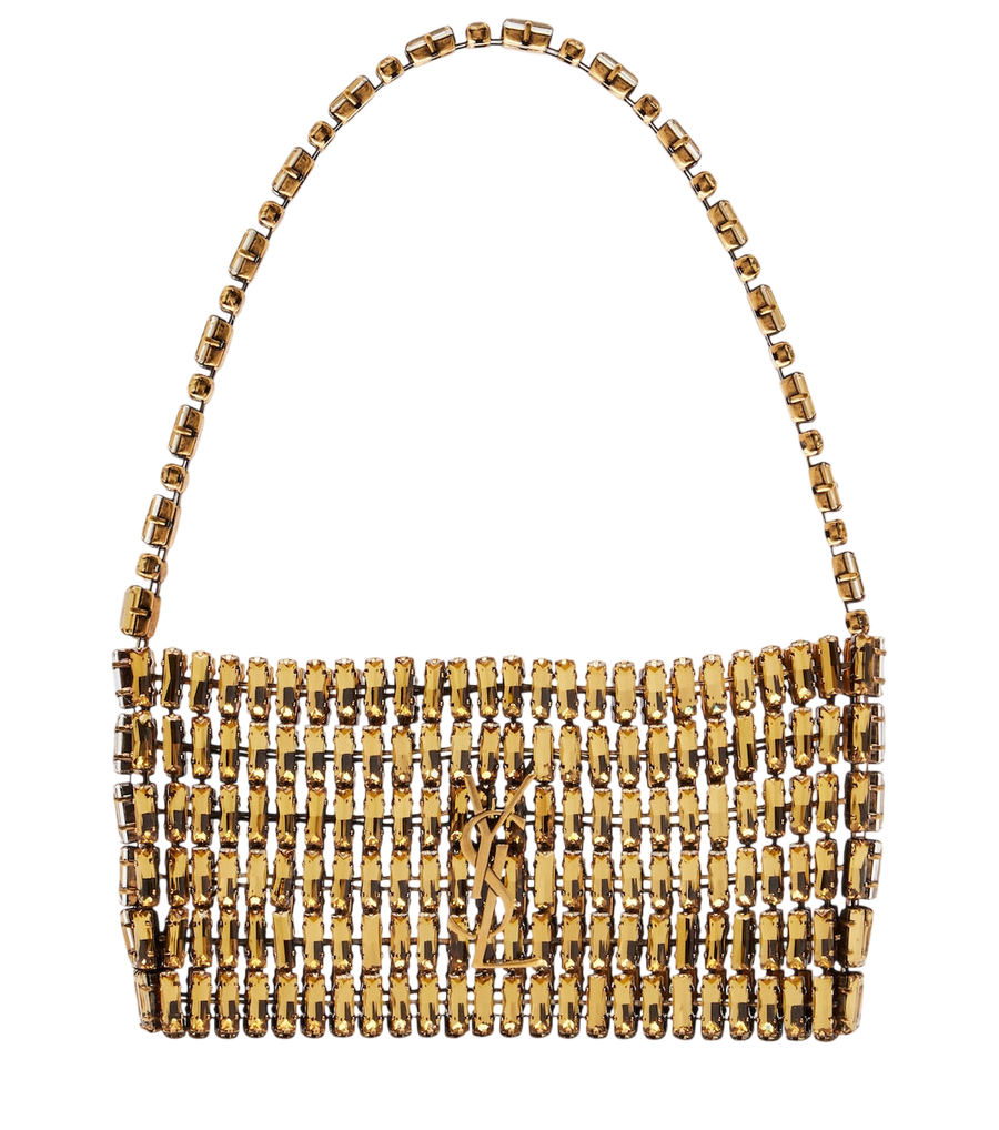 Sac de soirée Saint Laurent à bandoulière ornée