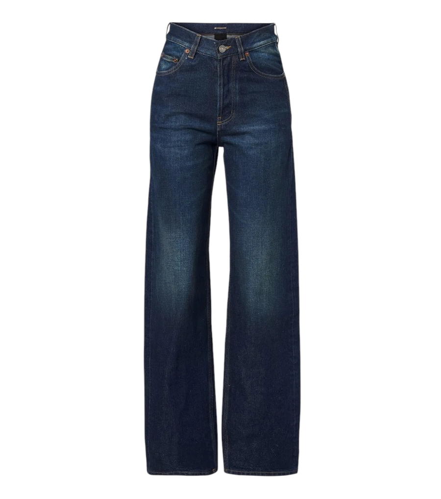 Saint Laurent Faded wide-leg jeans