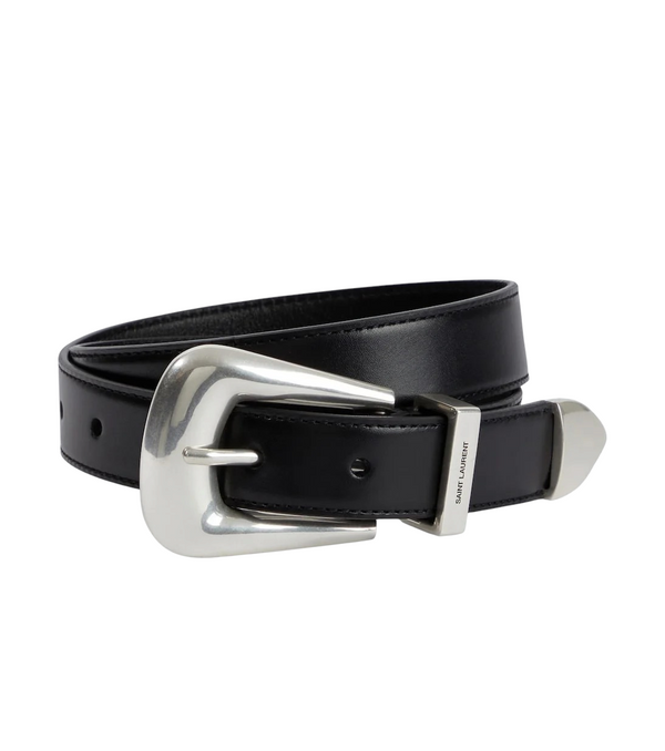 Saint Laurent Folk Leather Belt