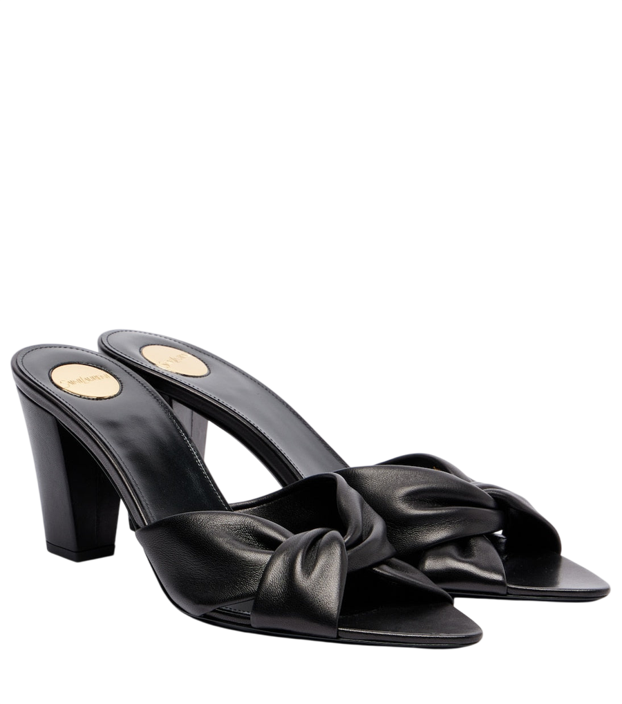 Saint Laurent Franciane 25 leather mules