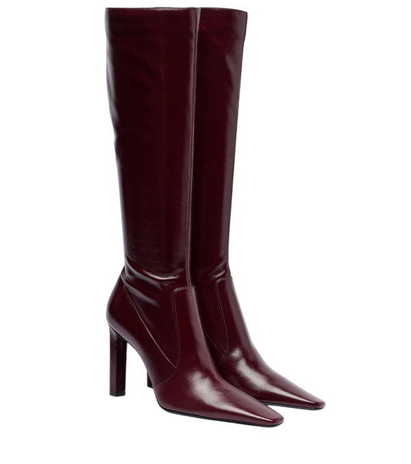 Saint Laurent Francoise 95 leather knee-high boots
