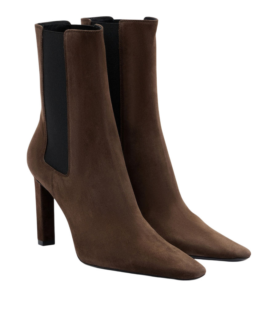 Saint Laurent Francoise suede ankle boots