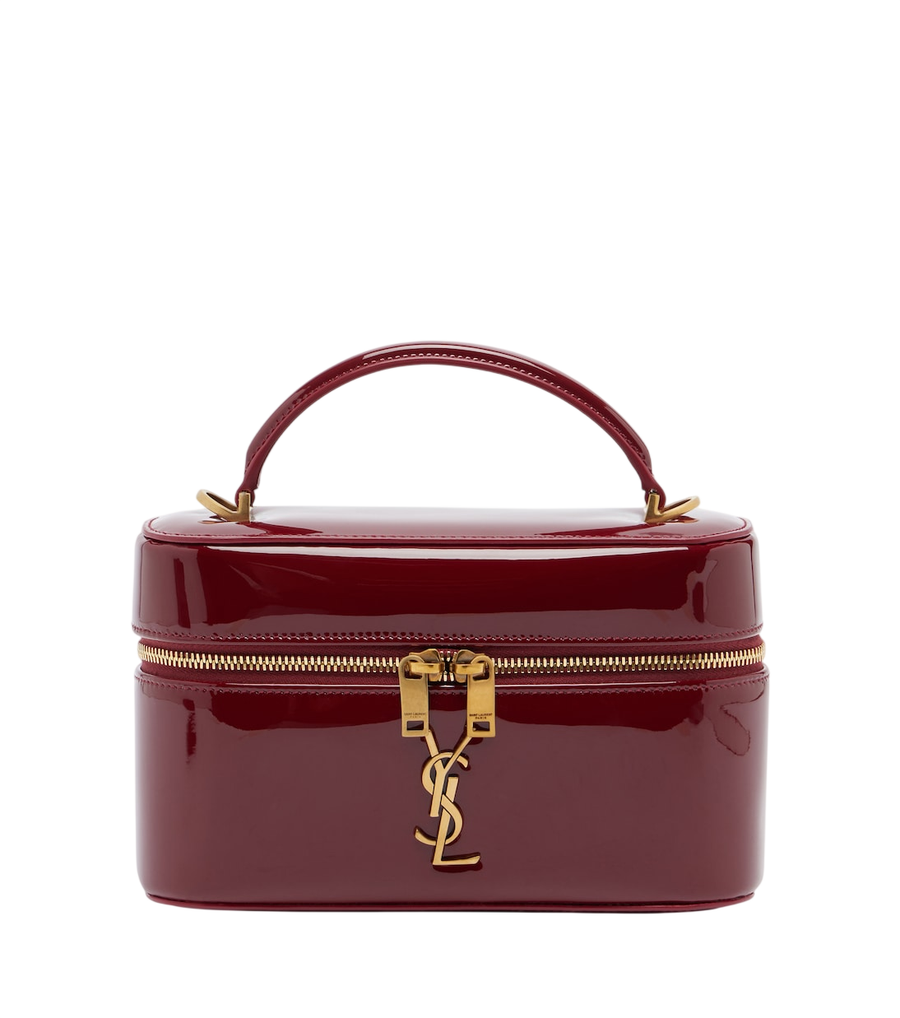 Bolso neceser Gaby de Saint Laurent en piel charol