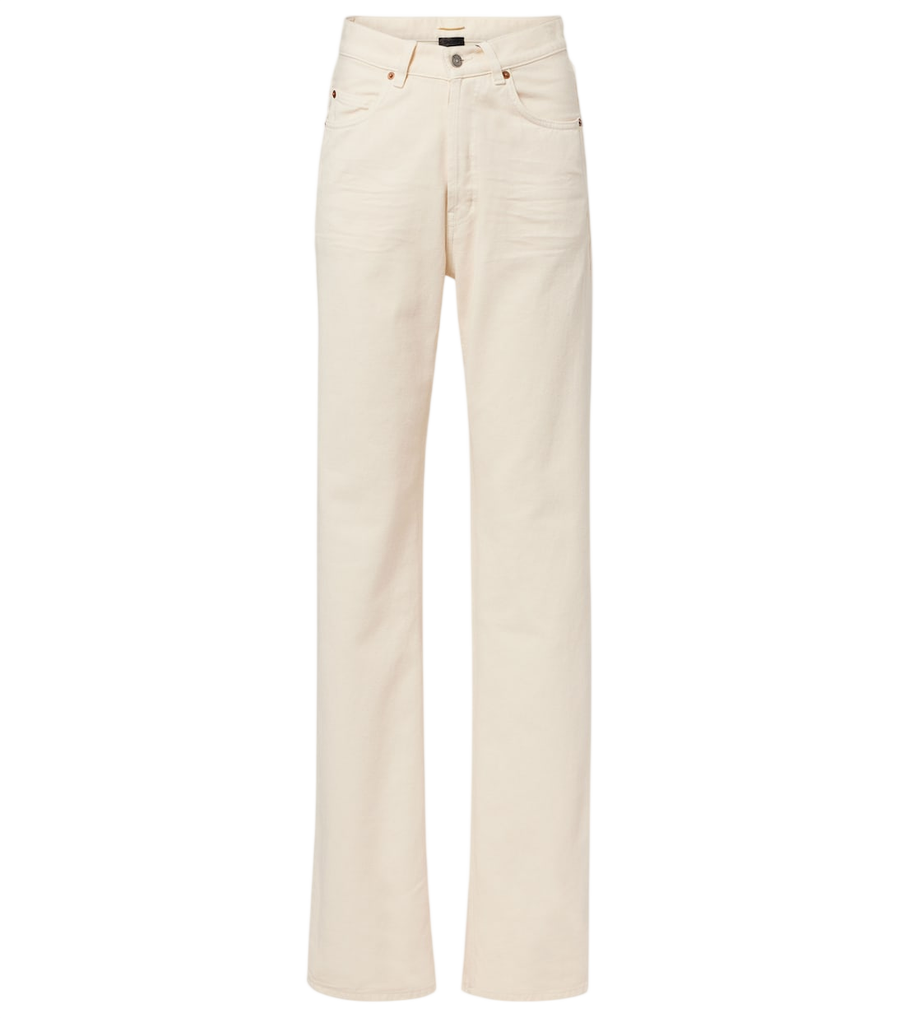 Jean large taille haute Saint Laurent