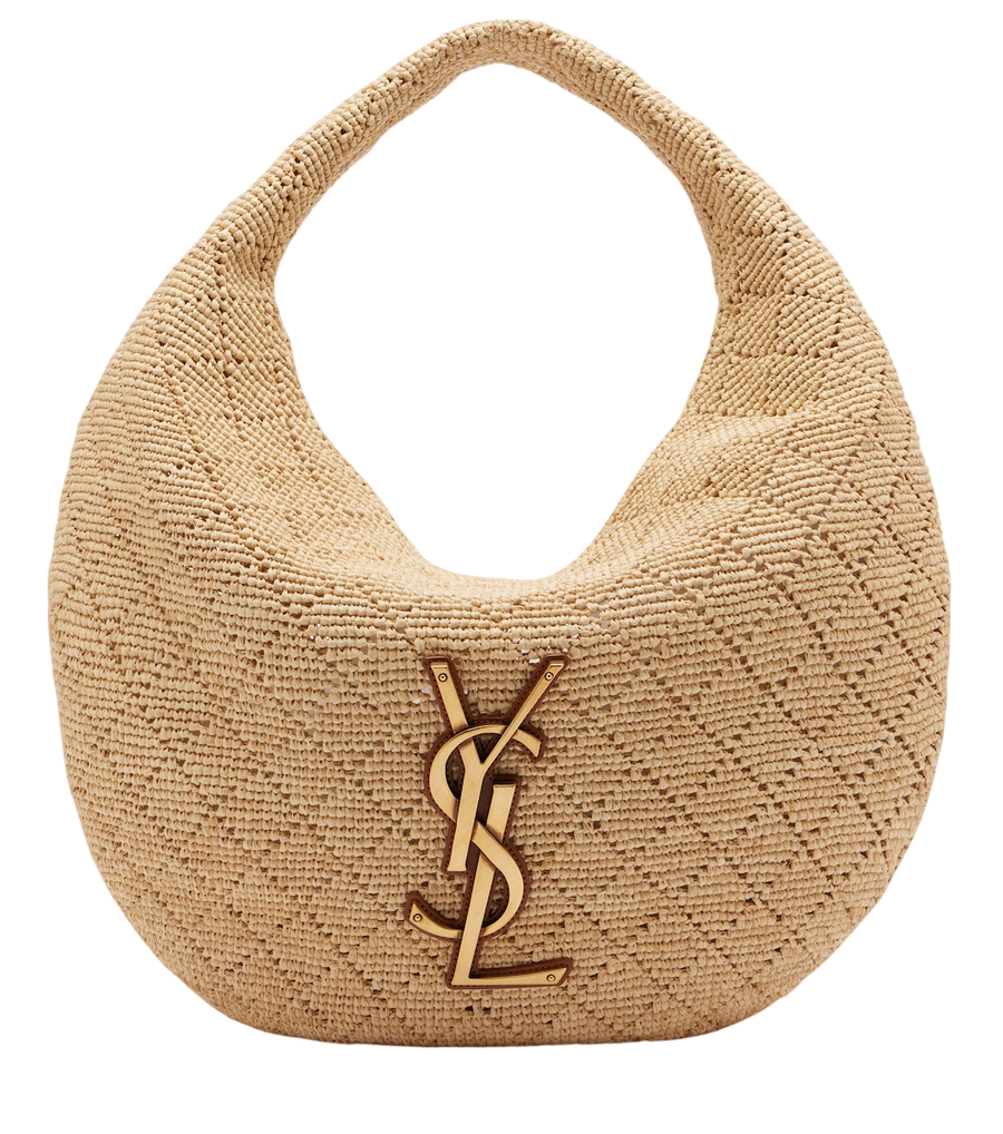 Saint Laurent Icare Medium raffia shoulder bag