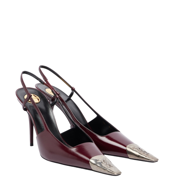 Zapatos de salón destalonados Jeanne en piel de Saint Laurent