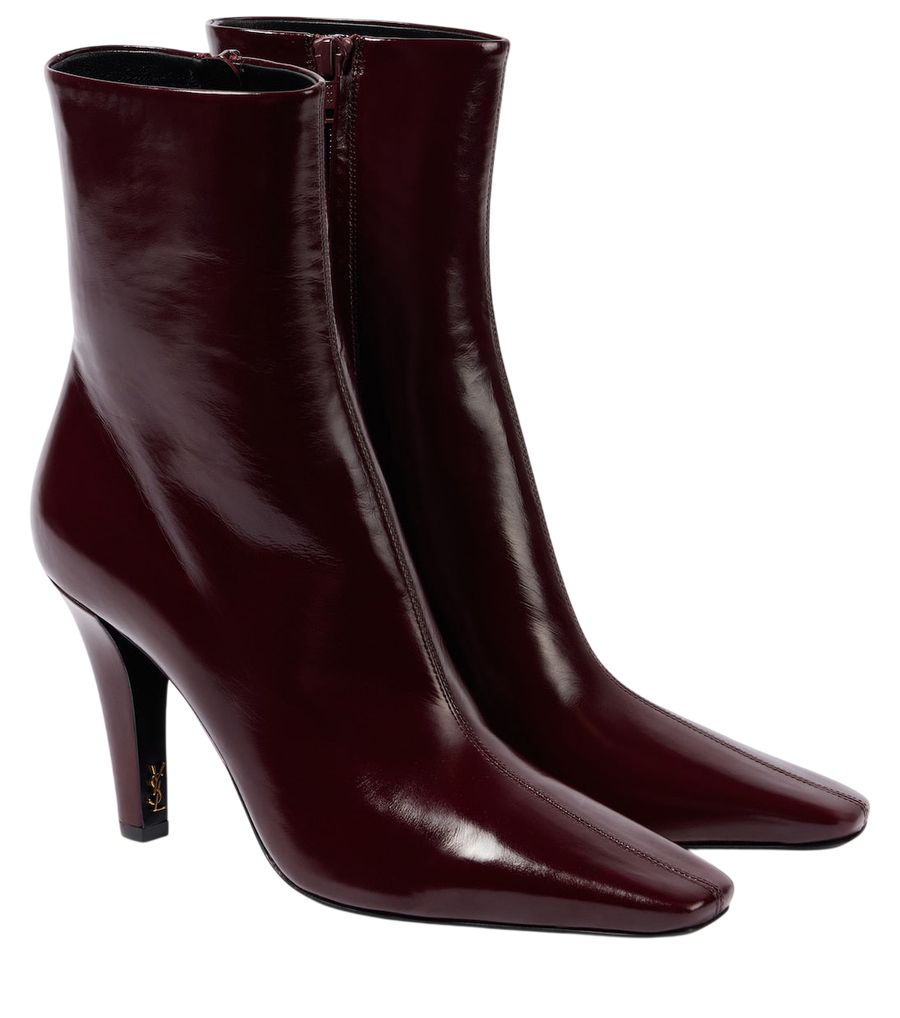 Saint Laurent Jill 95 leather ankle boots