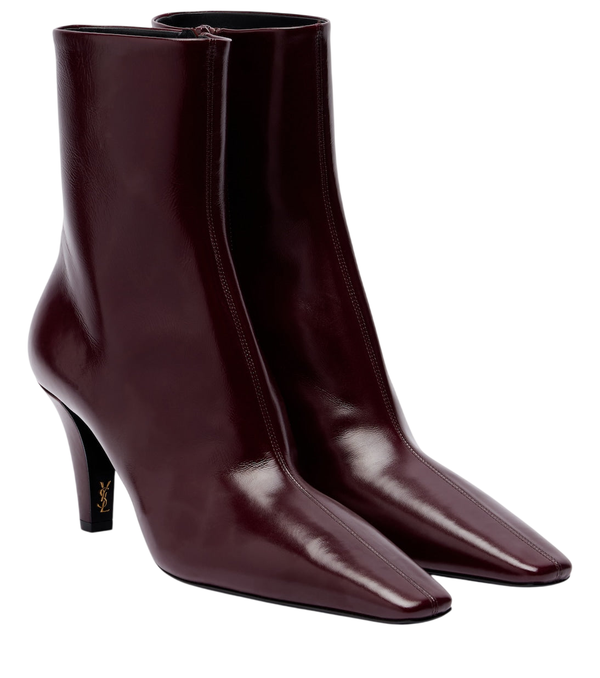 Saint Laurent Jill leather ankle boots