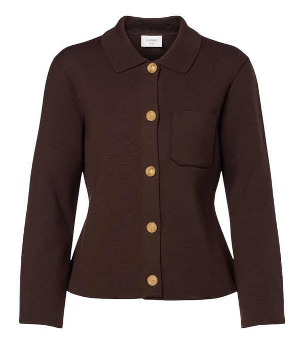 Saint Laurent Knitted wool cardigan