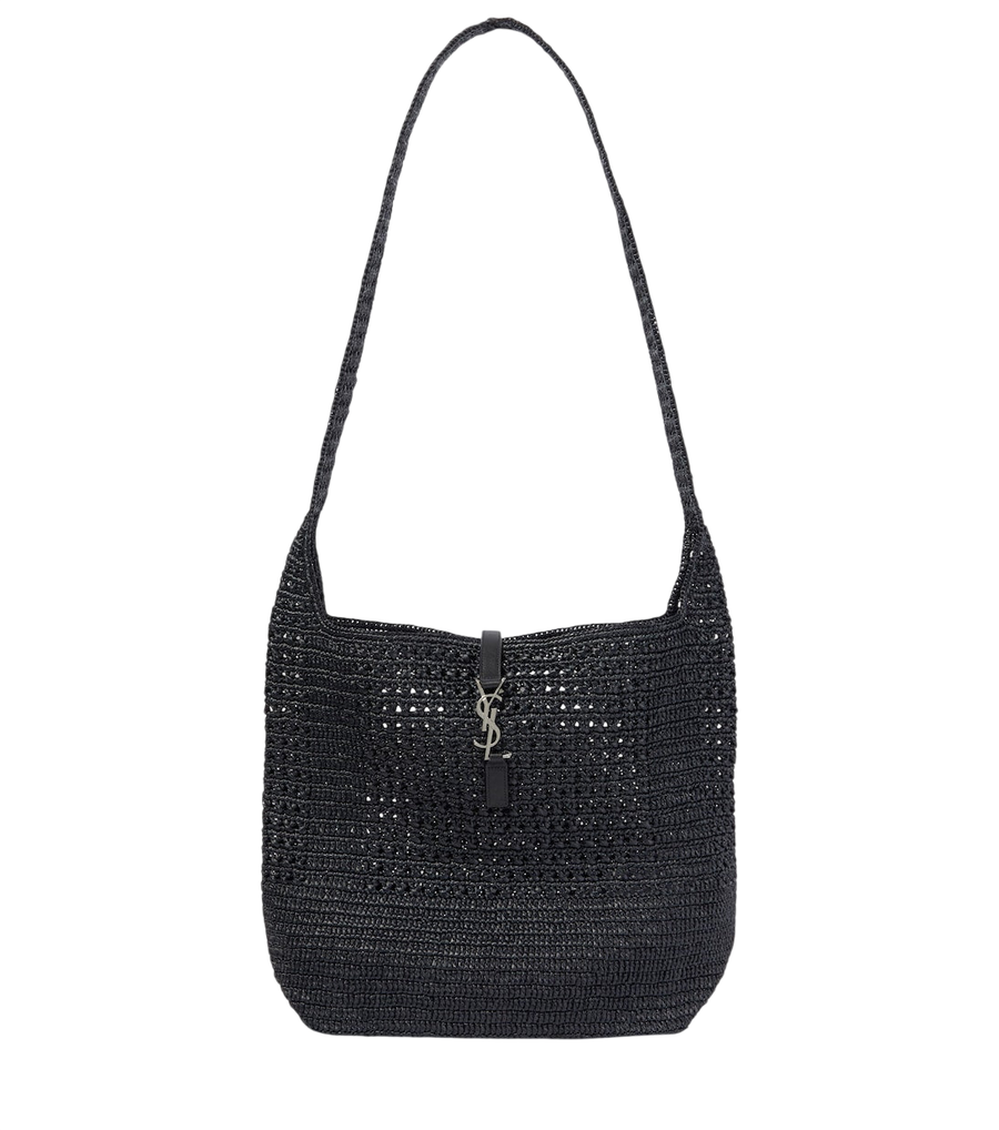 Saint Laurent Le 5 à 7 Medium raffia shoulder bag