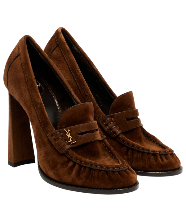 Saint Laurent Le Loafer 110 mocassim de camurça