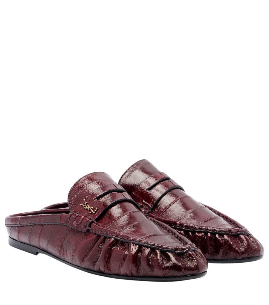 Saint Laurent Mocassini Le Loafer in pelle di anguilla
