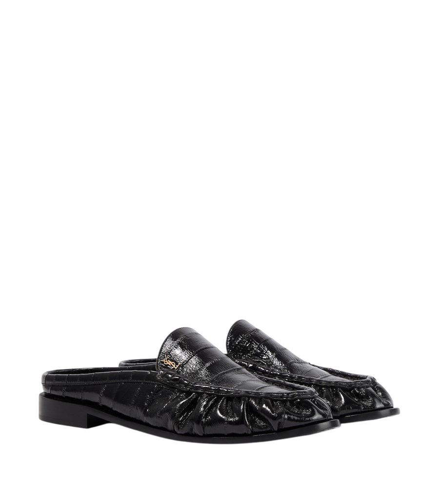 Saint Laurent Le Loafer eel leather mules