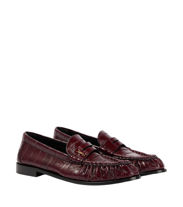 Saint Laurent Le Loafer eel leather penny loafers