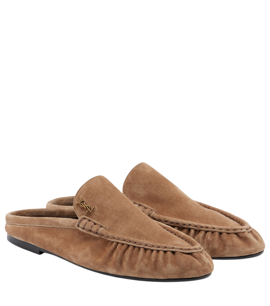 Saint Laurent Le Loafer suede mules