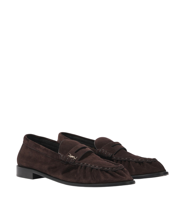 Saint Laurent Le Loafer suede penny loafers