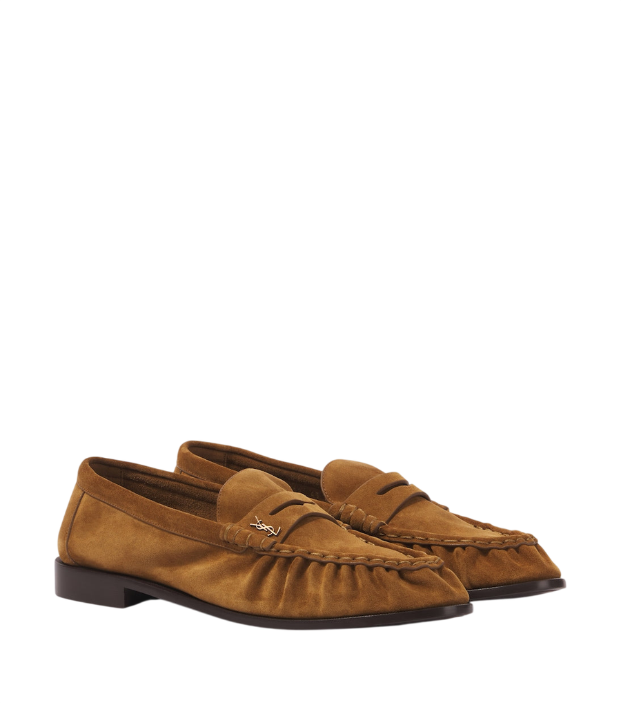 Saint Laurent Le Loafer suede penny loafers