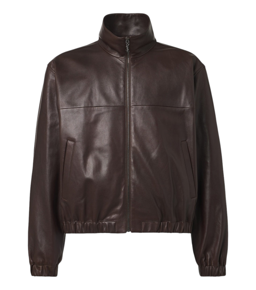 Saint Laurent Leather blouson jacket
