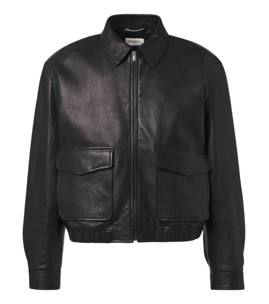 Saint Laurent Leather blouson jacket