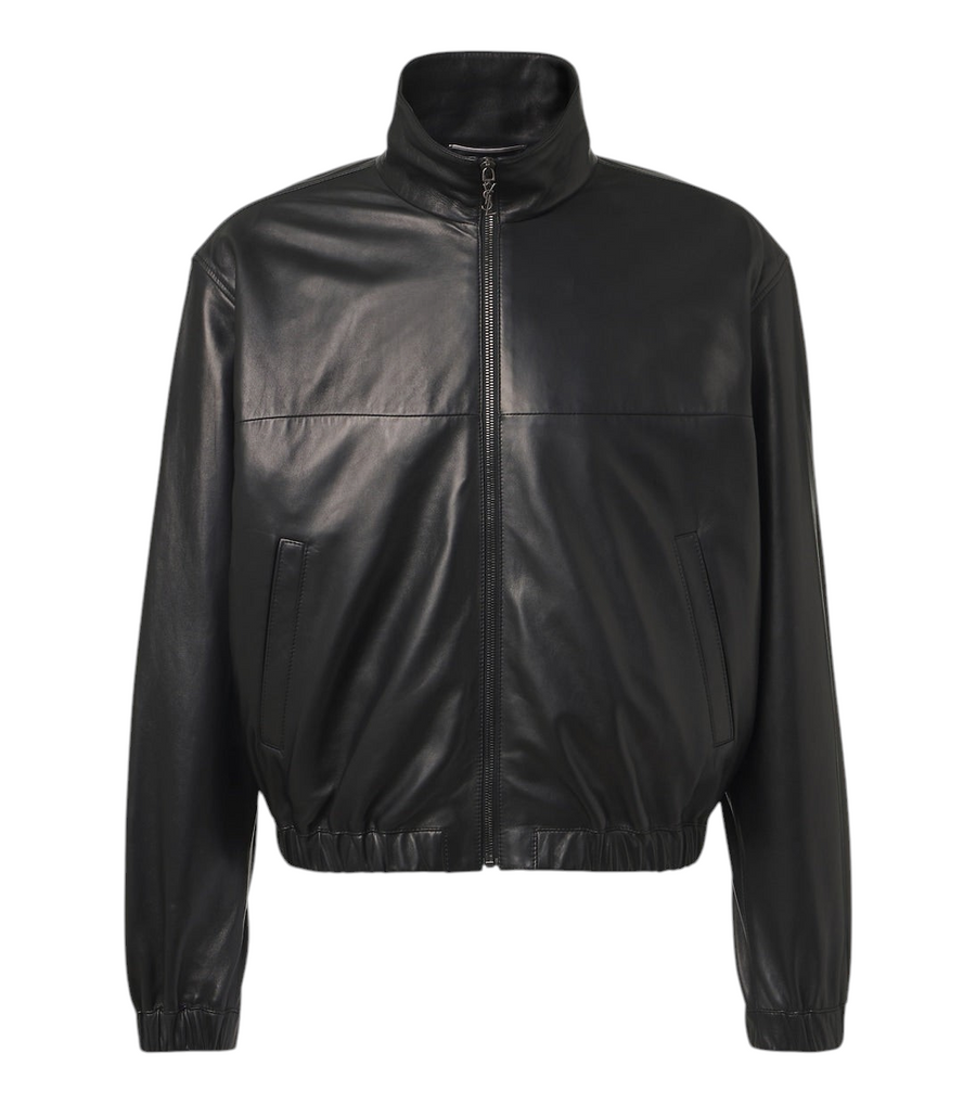 Saint Laurent Leather blouson jacket