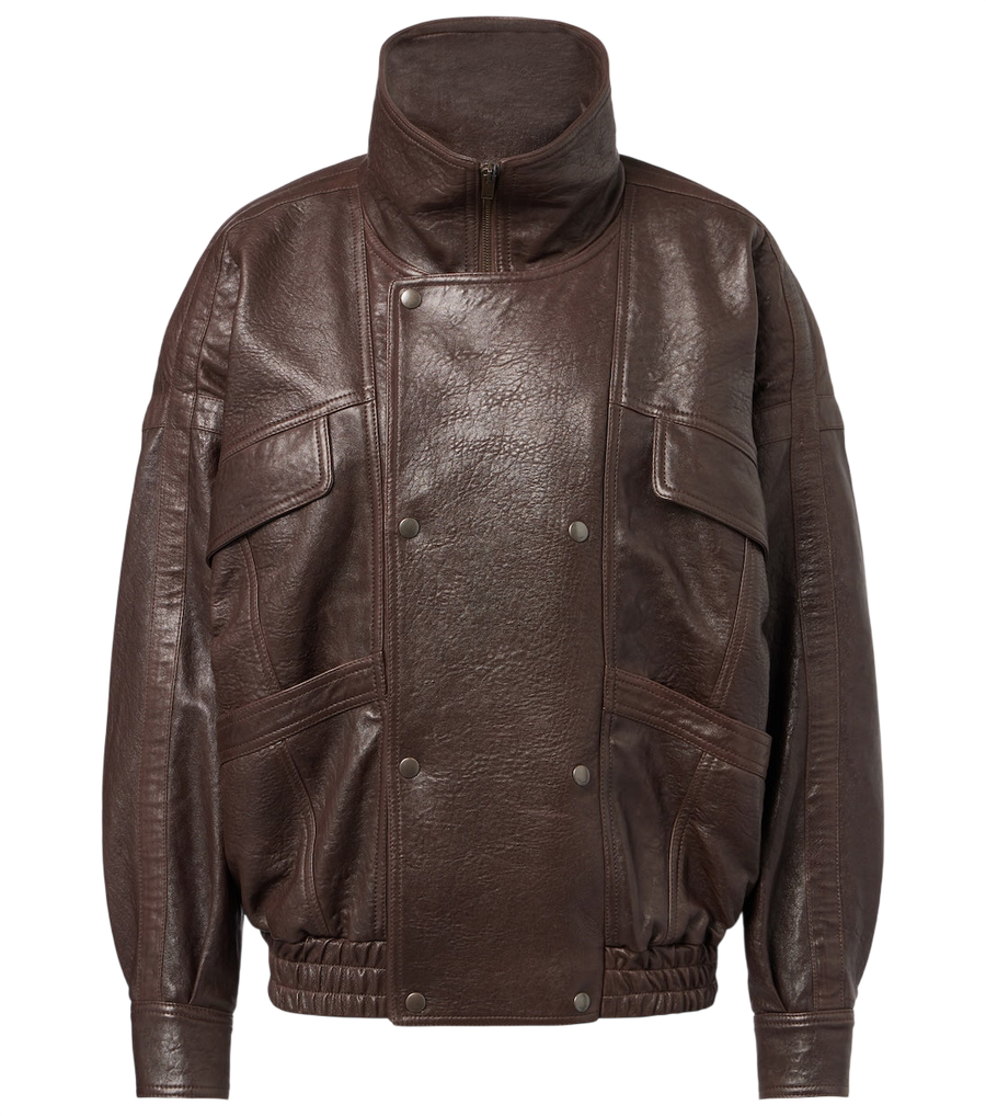 Saint Laurent Leather bomber jacket