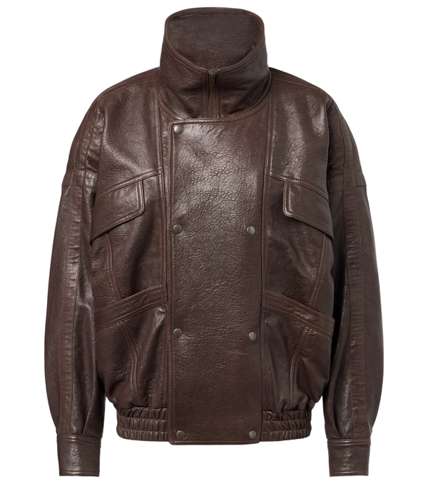 Saint Laurent Leather bomber jacket