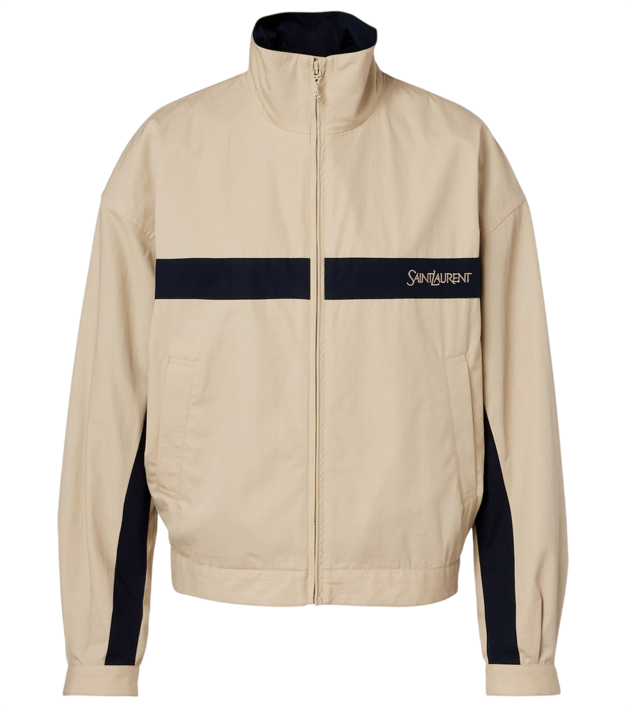 Saint Laurent Logo cotton canvas jacket