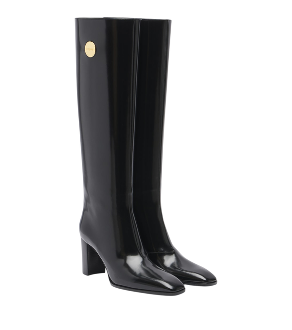 Saint Laurent Louis leather knee-high boots