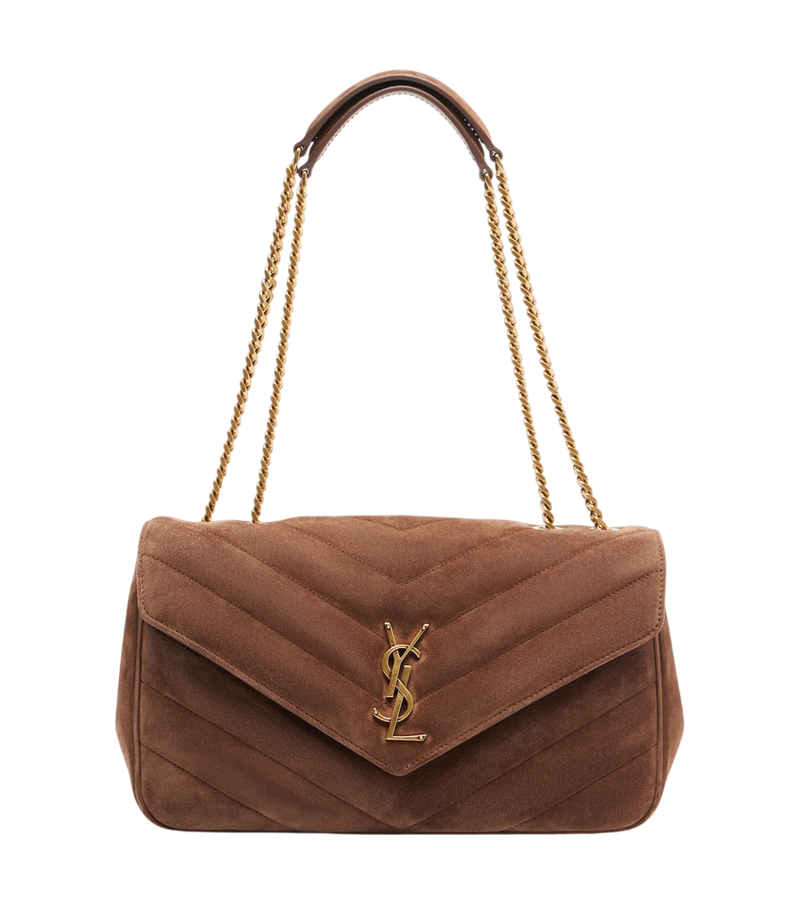 Saint Laurent Loulou Medium suede shoulder bag