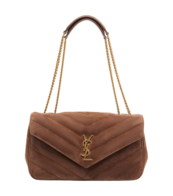 Saint Laurent Loulou Medium suede shoulder bag