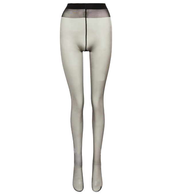 Saint Laurent Monogram crystal-embellished tights