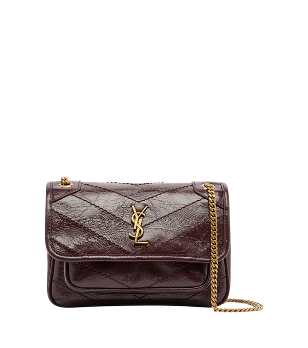Saint Laurent Niki Cassandre Mini leather shoulder bag